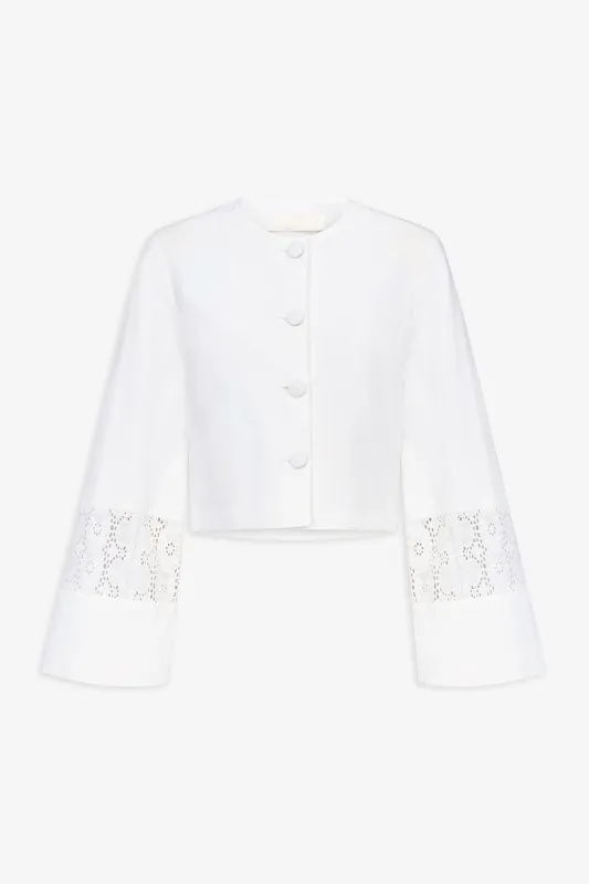 Embroidered Cotton Summer Jacket made by DESTREE