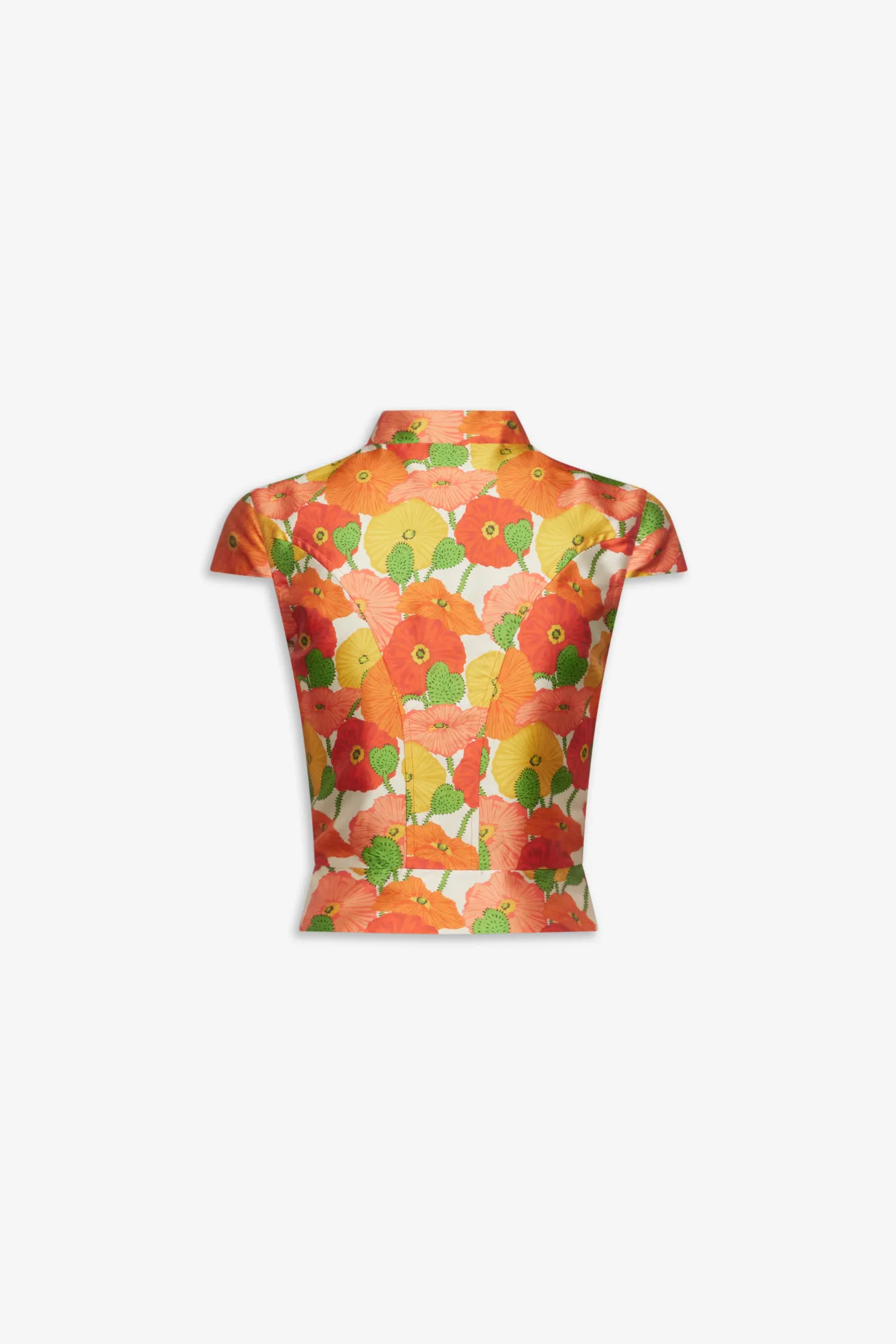 Satin summer top — Multicolour floral sold by DESTREE product image thumbnail 2