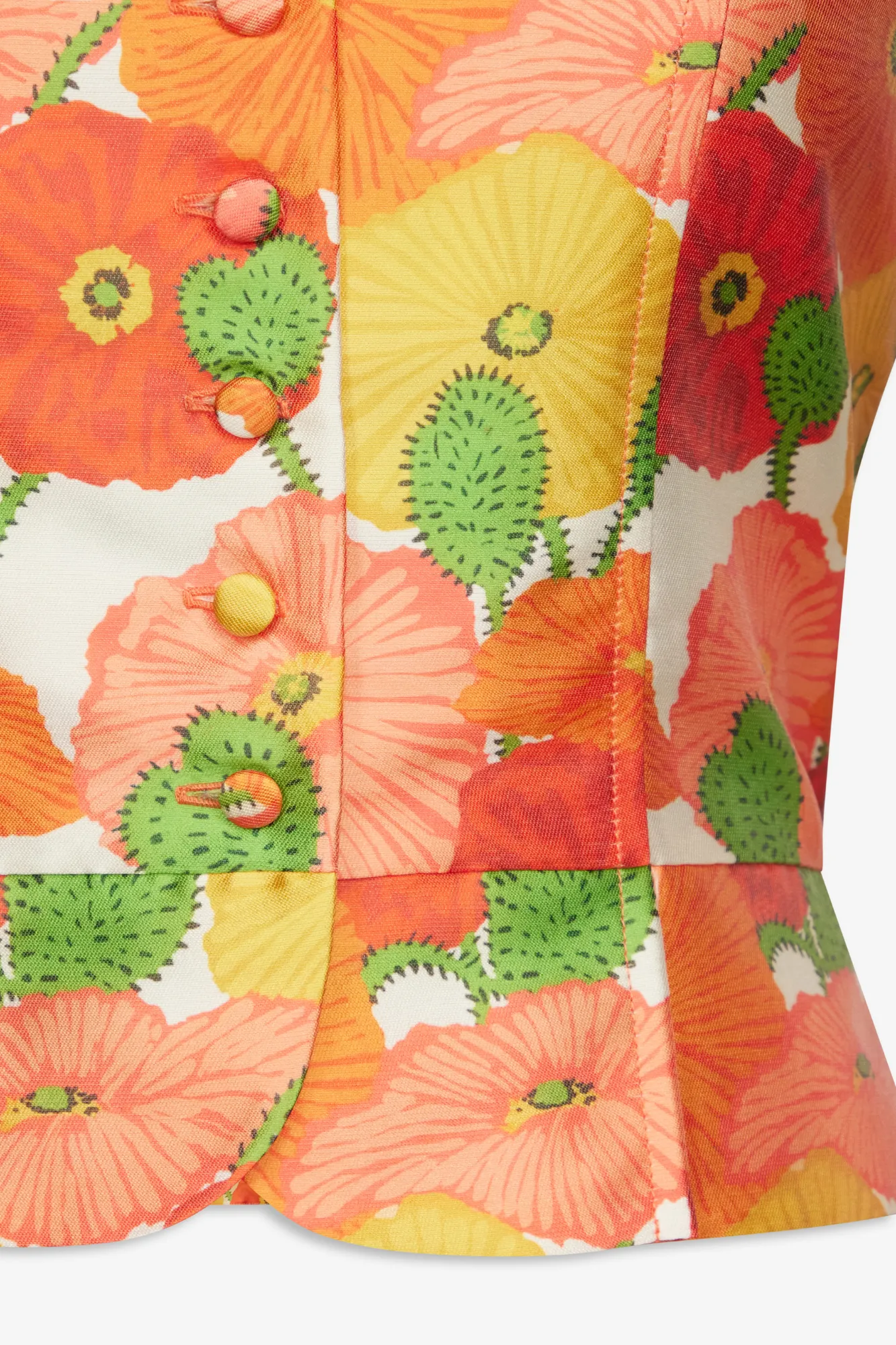 Satin summer top — Multicolour floral sold by DESTREE product image thumbnail 3