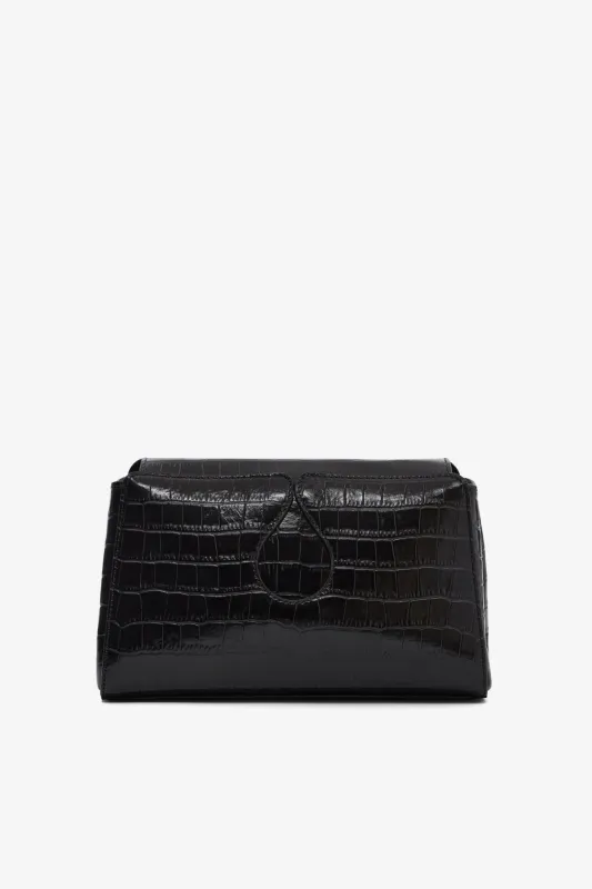Gabrielle crossbody croco - Black made by DESTREE