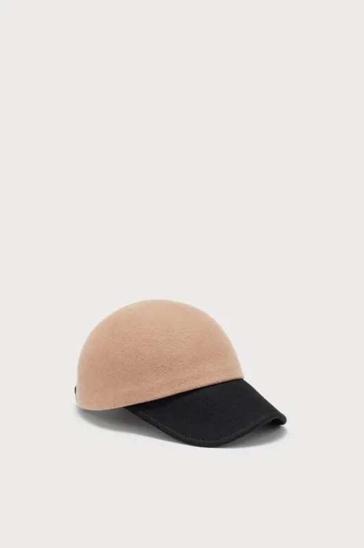 Camel and Black Wool Cap sold by DESTREE