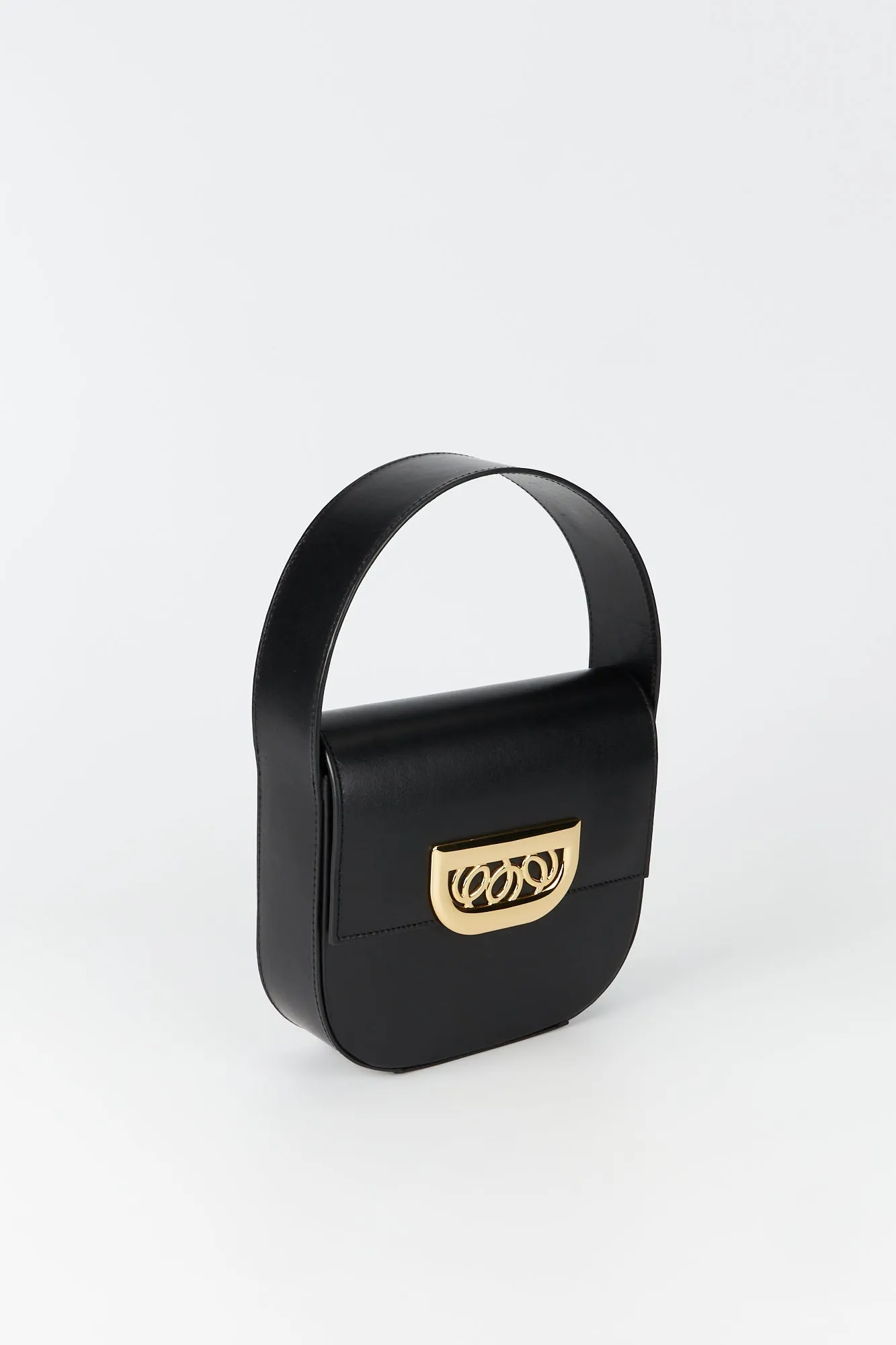 Black leather bag with golden latch sold by DESTREE product image thumbnail 2