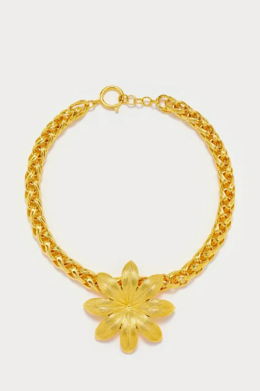 Chain lilium gold necklace sold by DESTREE