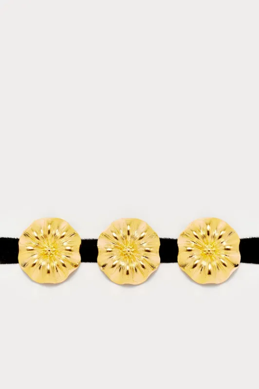 ELIZABETH CHOKER DAISY BLACK sold by DESTREE