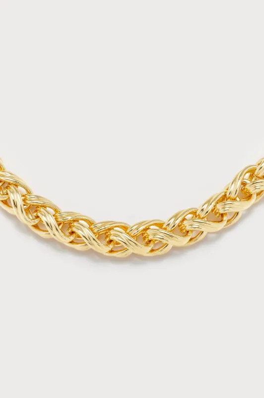ELIZABETH SINGLE CHAIN NECKLACE GOLD sold by DESTREE