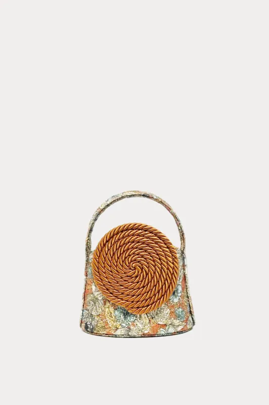 Leather Mini Bag with Passementerie Details Floral made by DESTREE