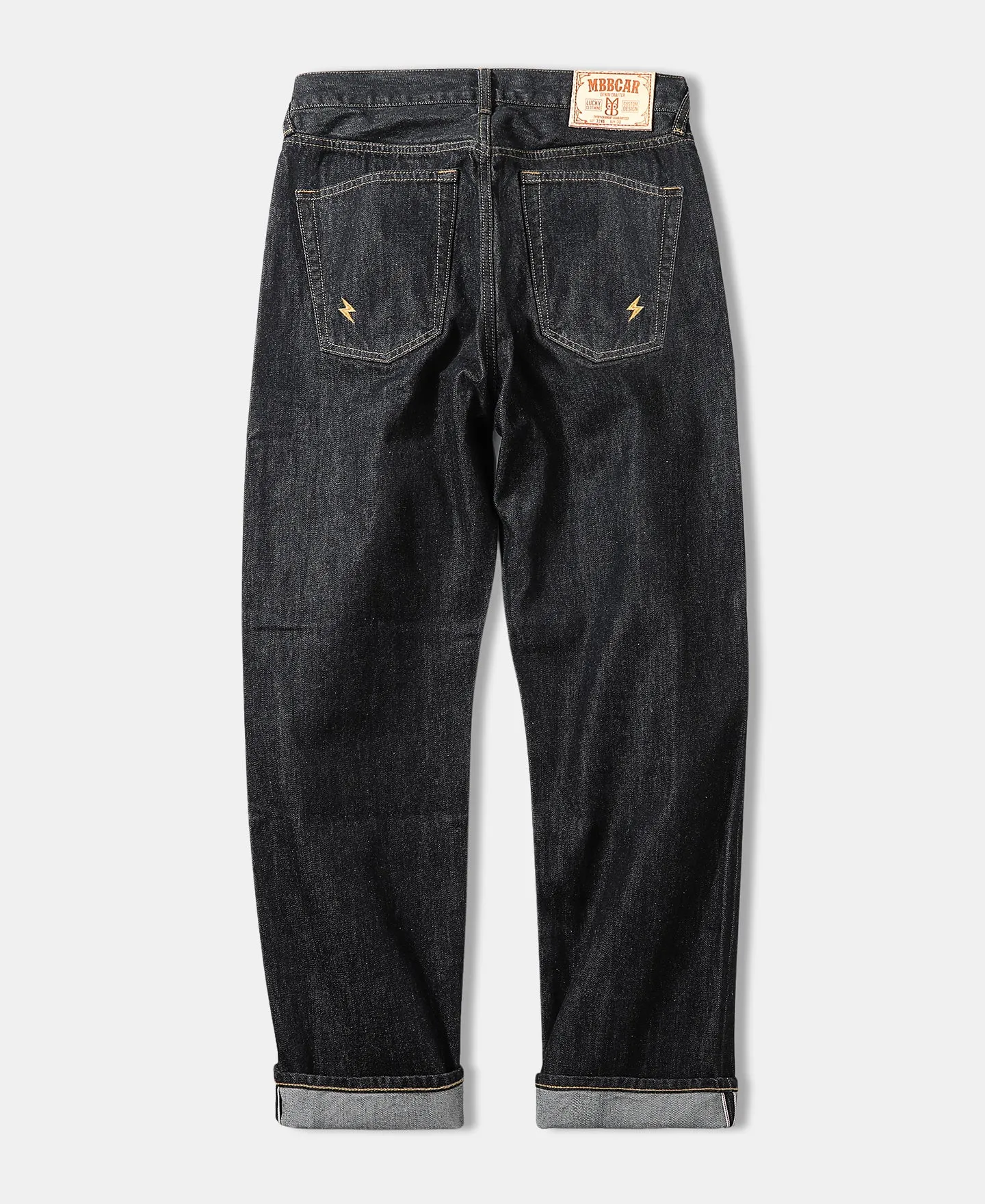 14 oz Selvedge Basic Straight-Fit Jeans - Black sold by Older Best product image thumbnail 2