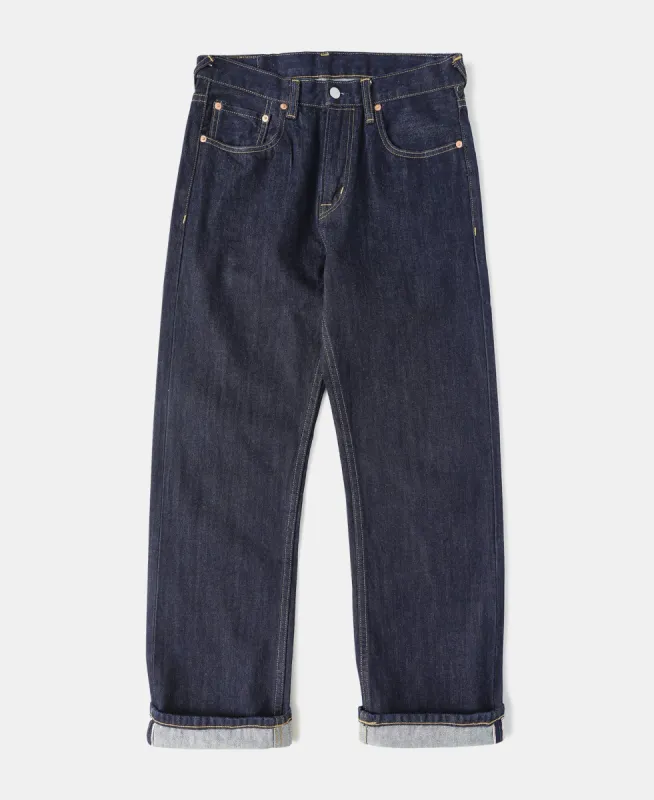 14 oz Selvedge Basic Straight-Fit Jeans - Indigo made by MBBCAR