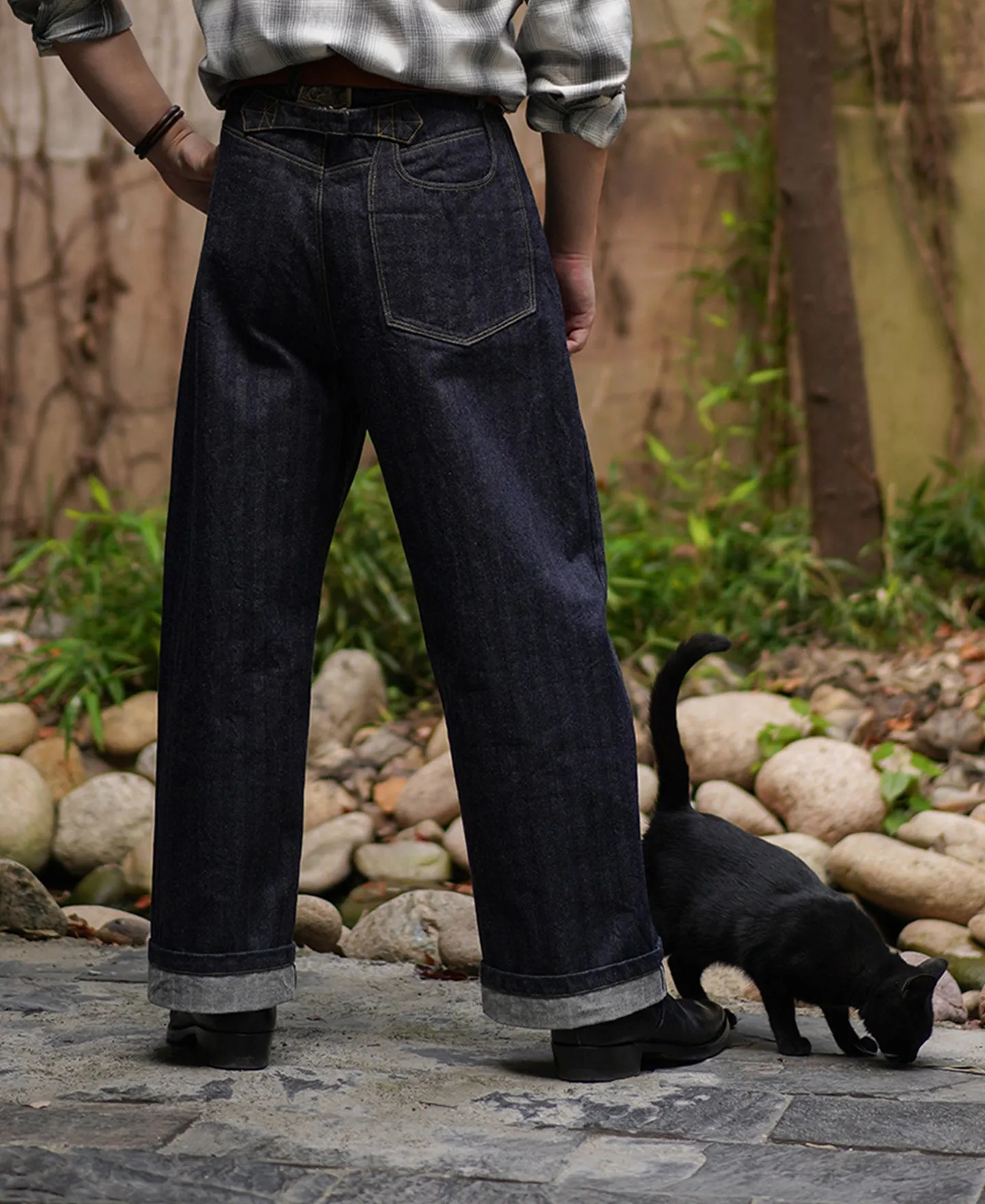 1870s 15 oz Herringbone Selvedge Denim Work Jeans sold by Older Best product image thumbnail 4