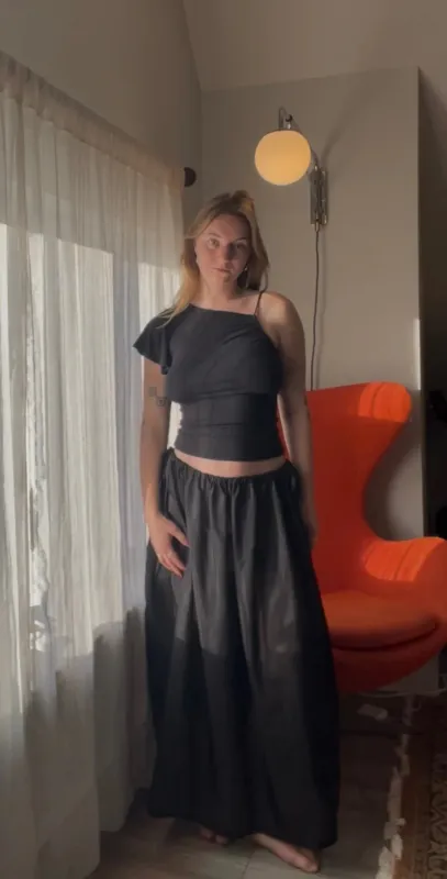 Luna Silk Skirt sold by Merge Curated goods