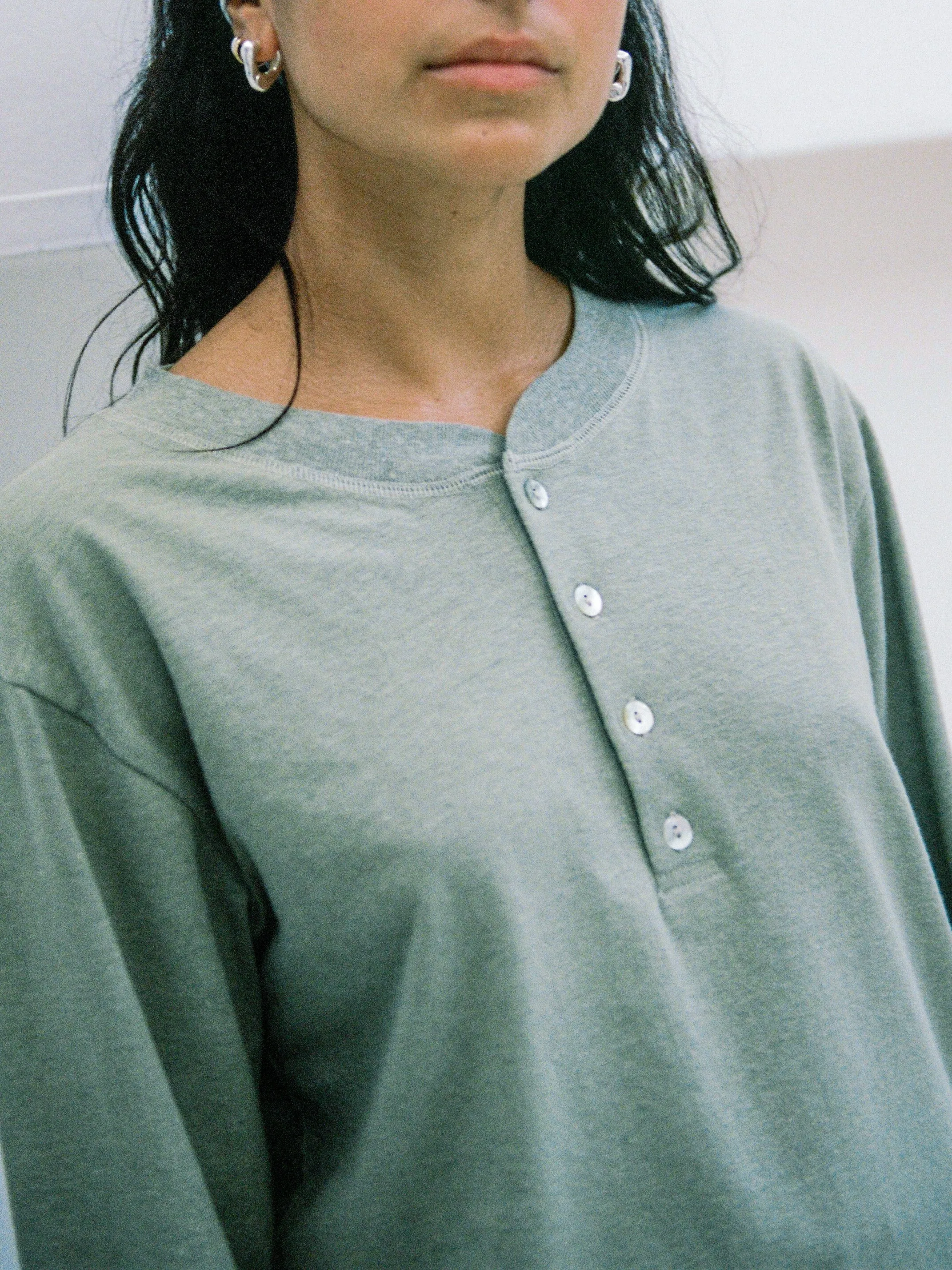 Hemp Bay Henley Sage sold by Merge Curated goods product image thumbnail 2
