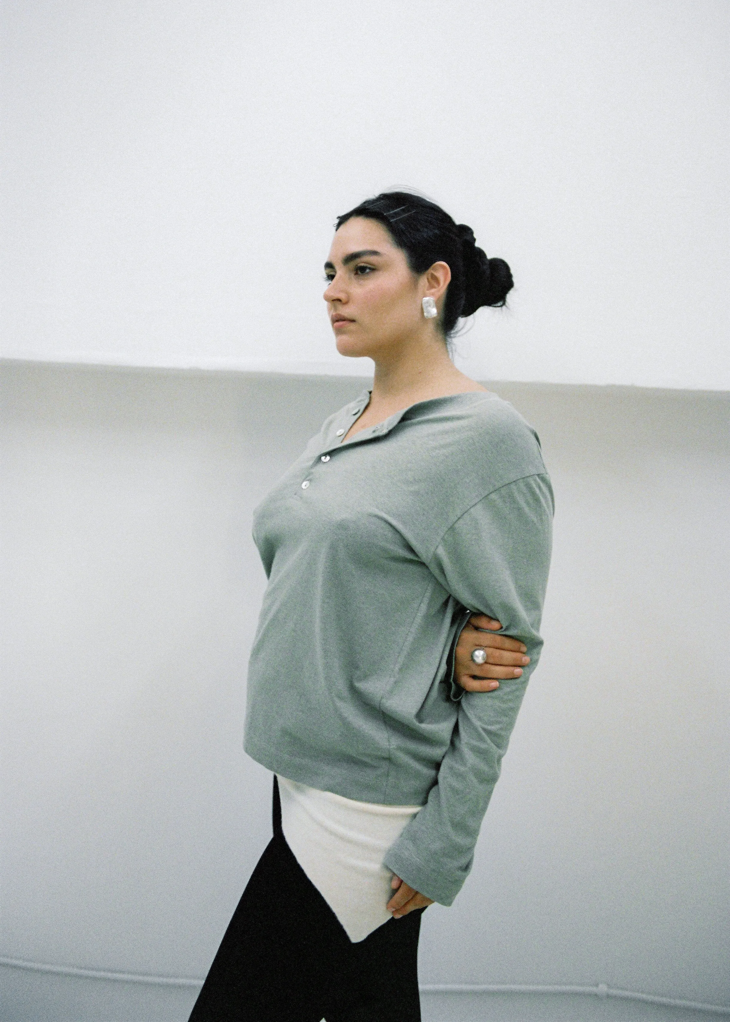 Hemp Bay Henley Sage sold by Merge Curated goods product image thumbnail 4