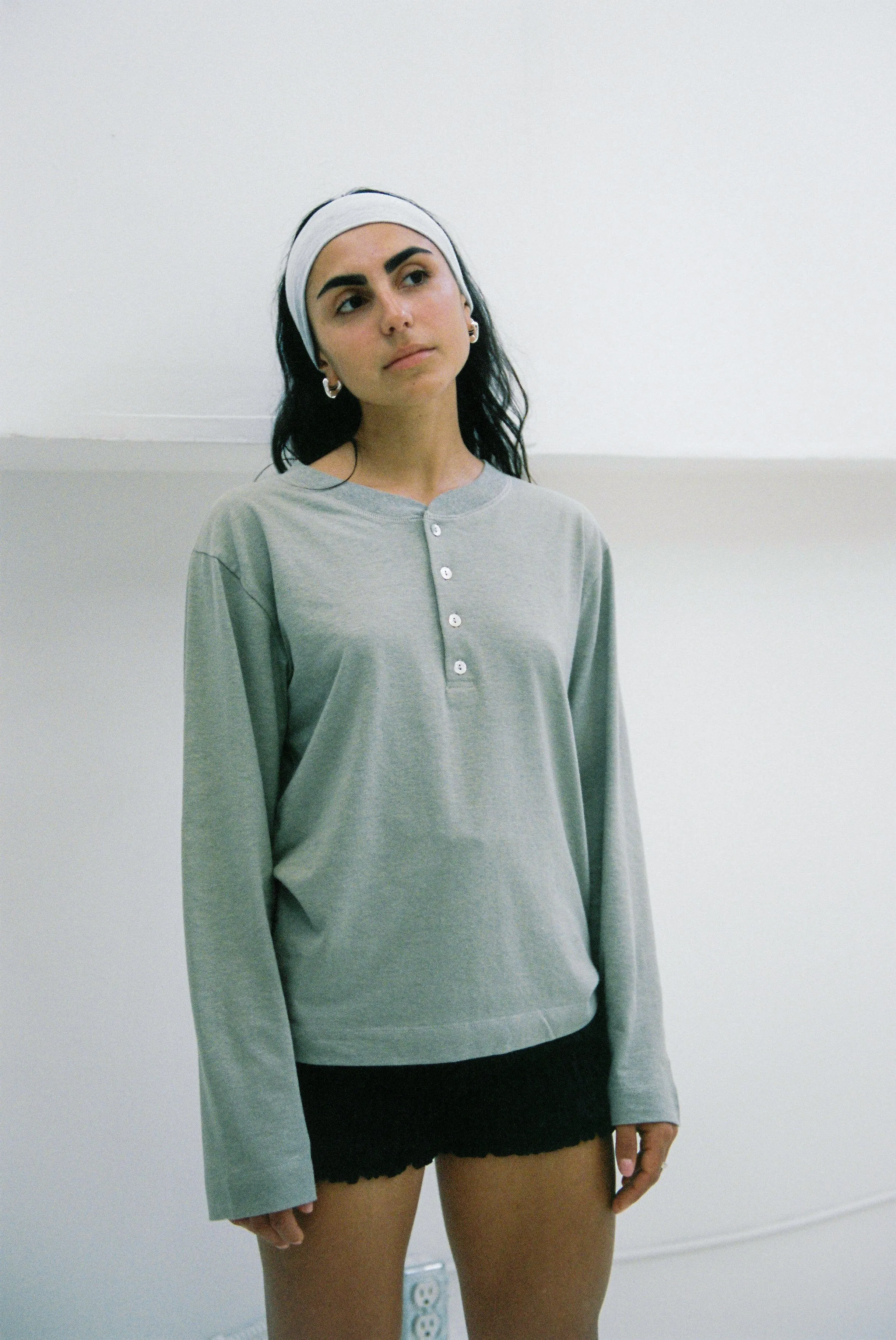 Hemp Bay Henley Sage sold by Merge Curated goods