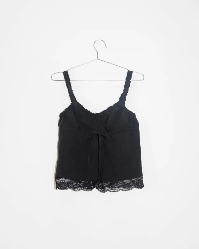 Sweetheart Cami in Black sold by Merge Curated goods