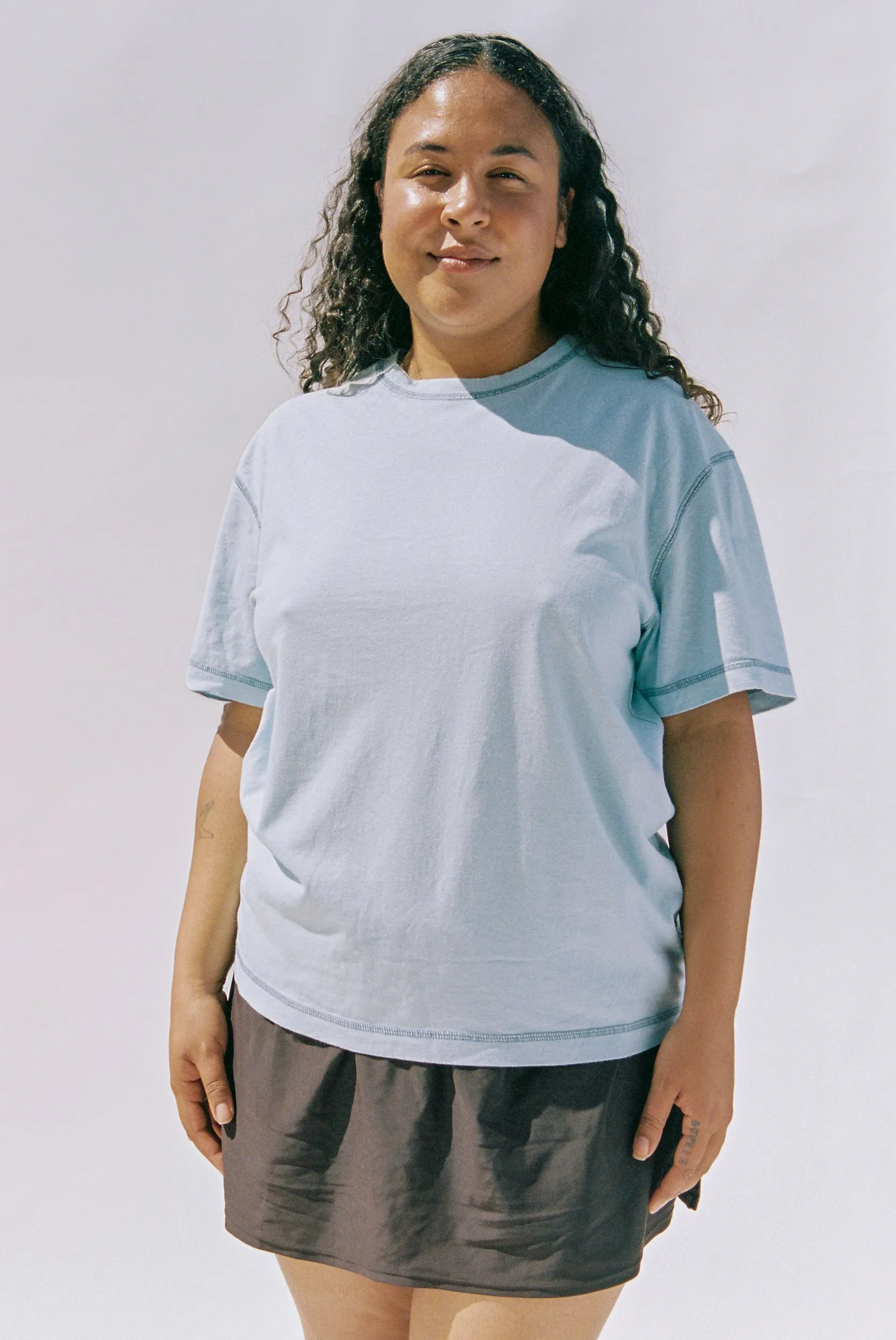 Hemp Rover Tee Mineral Blue sold by Merge Curated goods