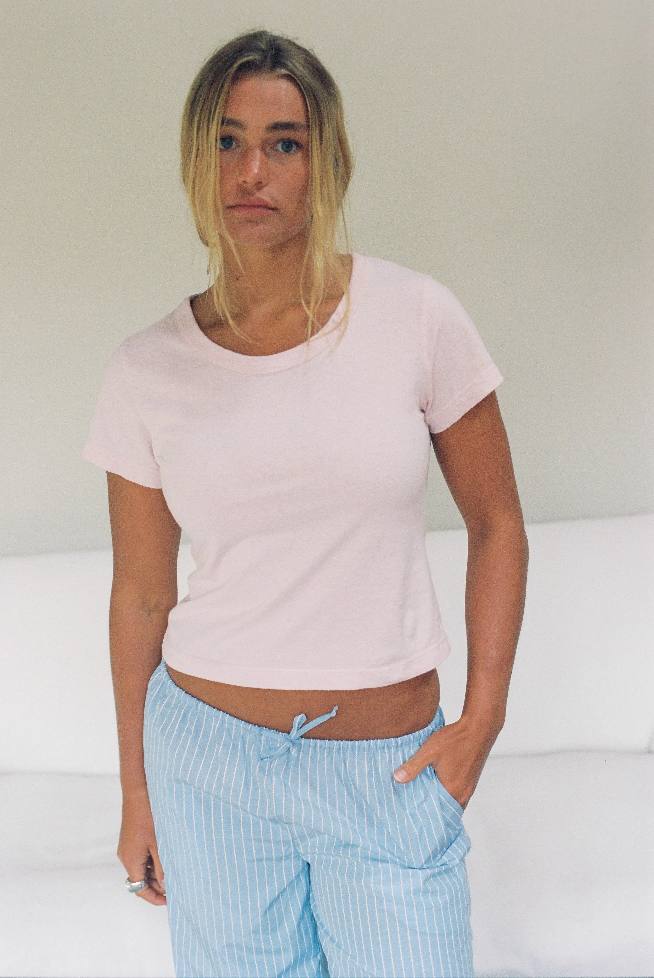 Hemp Mini Tee Pink Cream sold by Merge Curated goods product image thumbnail 3