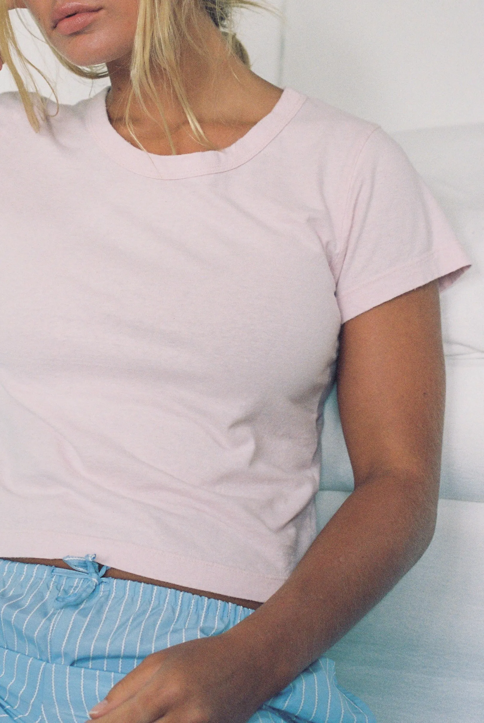 Hemp Mini Tee Pink Cream sold by Merge Curated goods product image thumbnail 4
