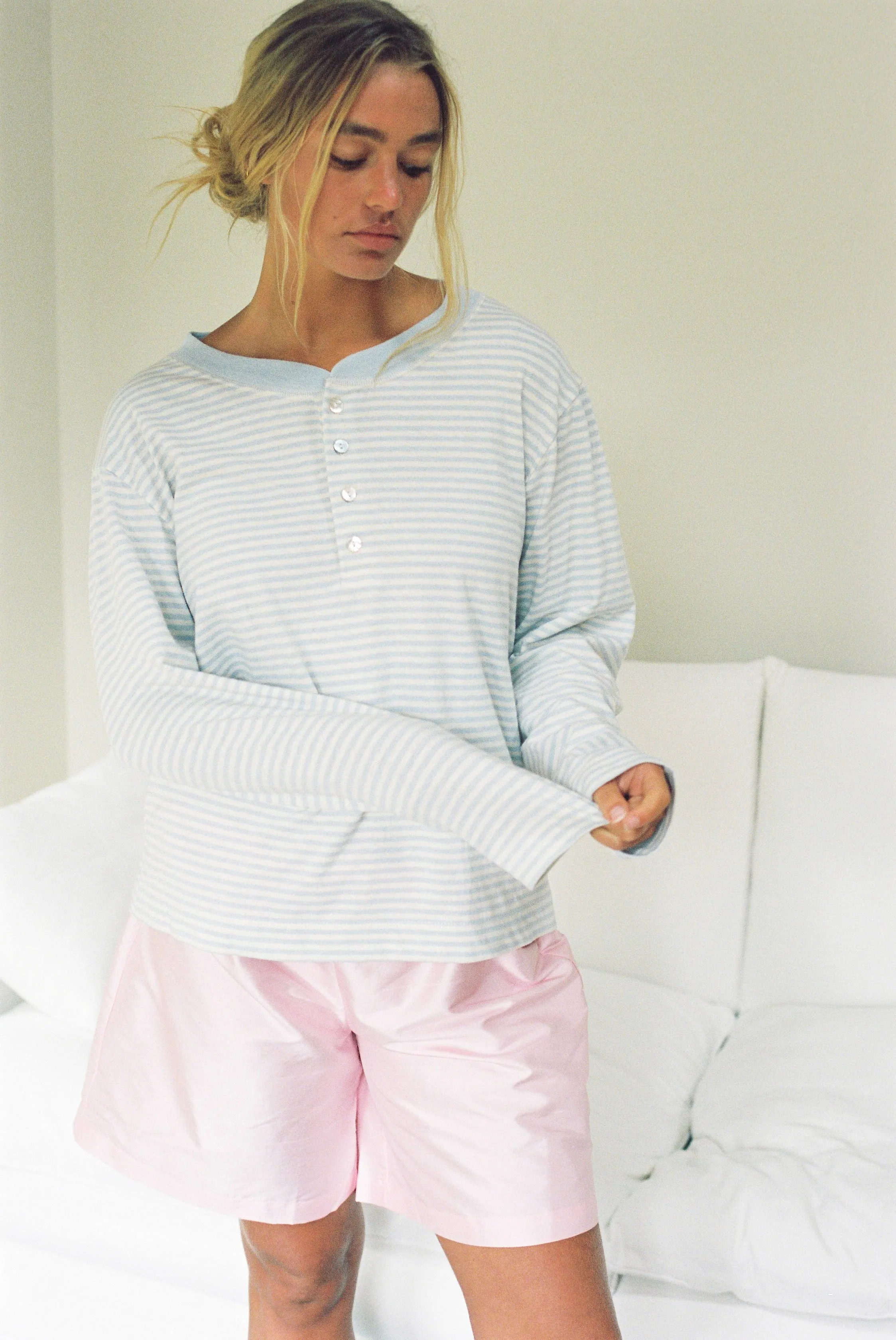 Hemp Bay Henley Daydream Stripes sold by Merge Curated goods product image thumbnail 3
