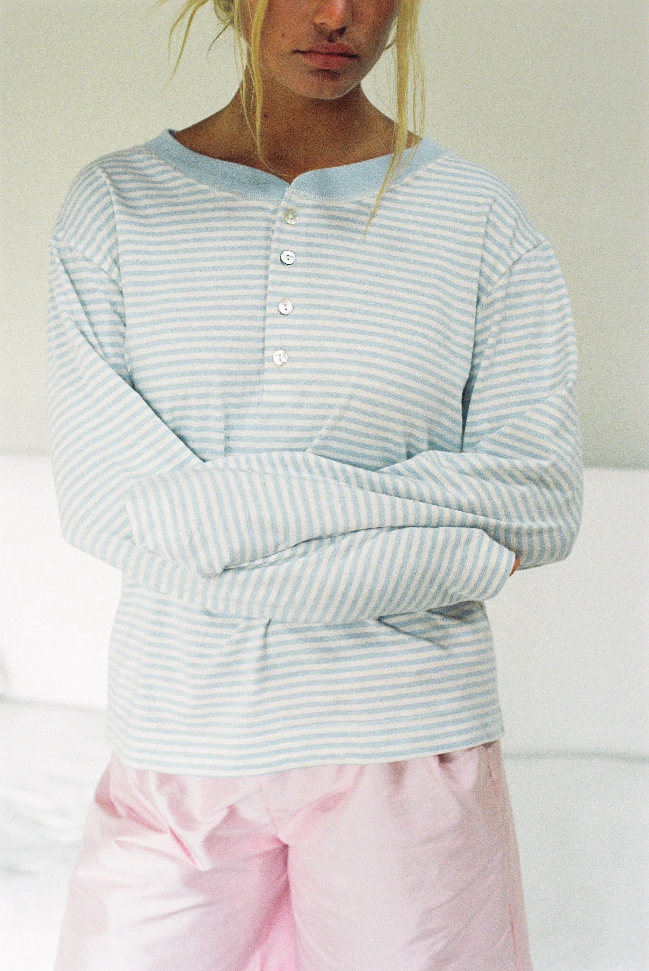Hemp Bay Henley Daydream Stripes sold by Merge Curated goods product image thumbnail 4