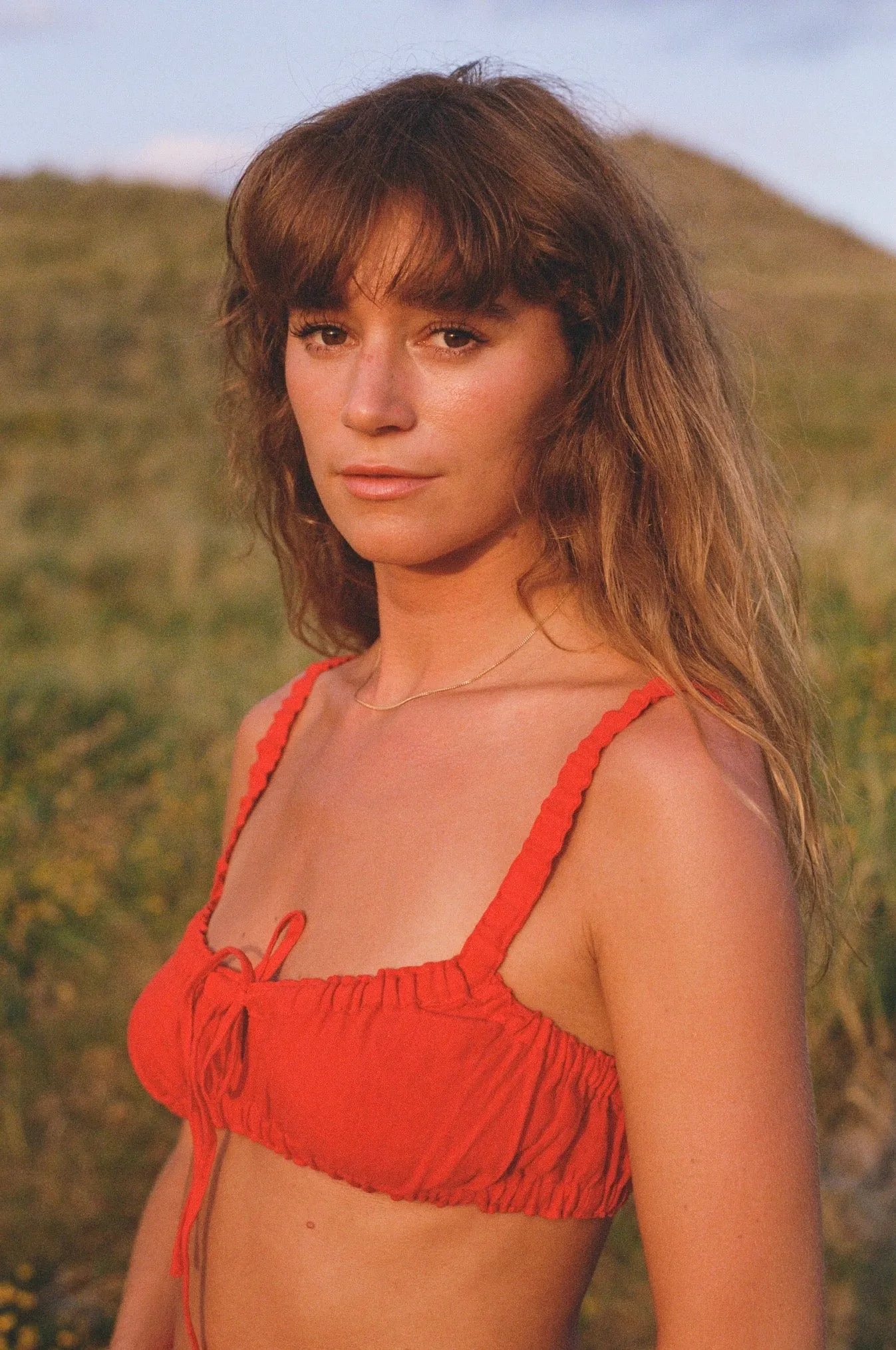 Cattails Bralette in Red sold by Merge Curated goods product image thumbnail 2