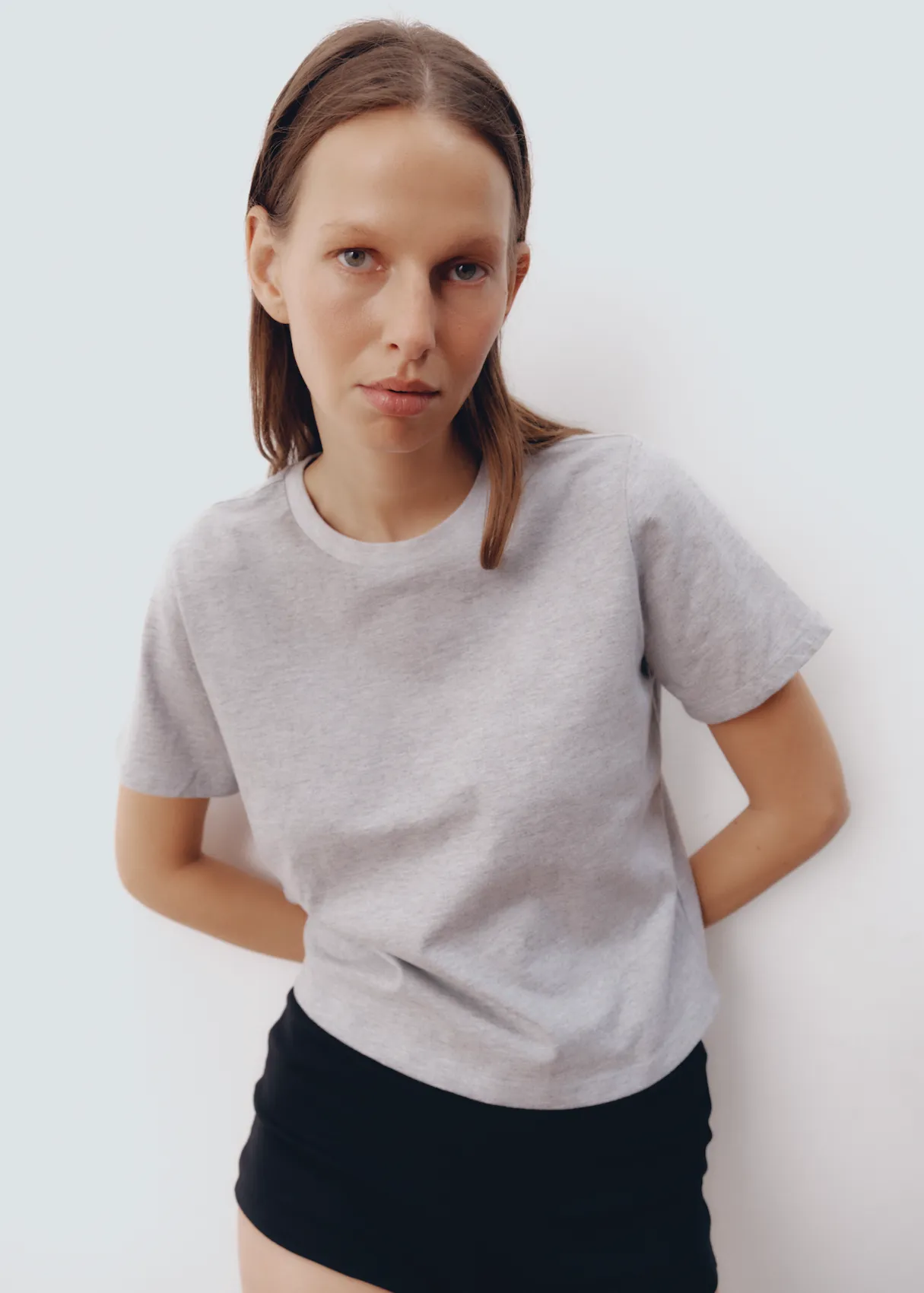 HUNTER TOP | LIGHT HEATHER GREY sold by All My Love product image thumbnail 4