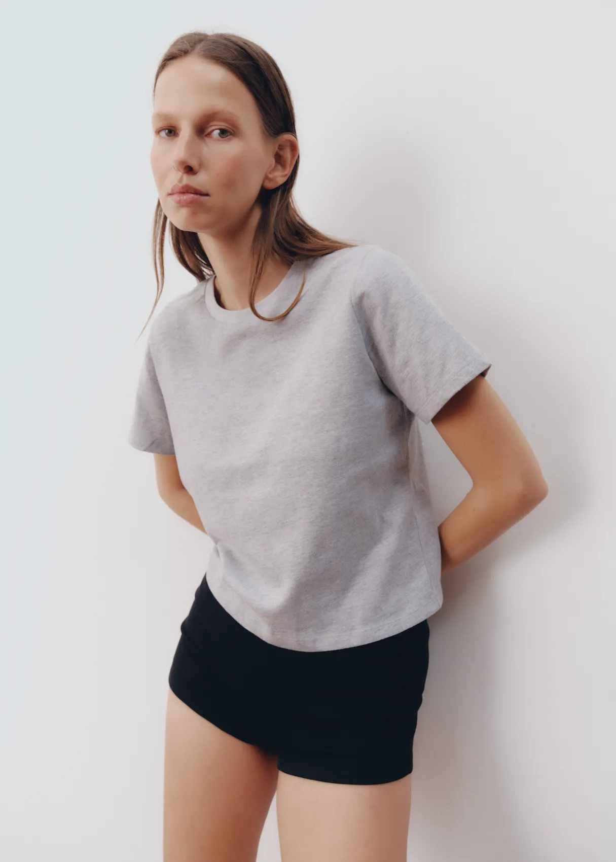 HUNTER TOP | LIGHT HEATHER GREY sold by All My Love product image thumbnail 3