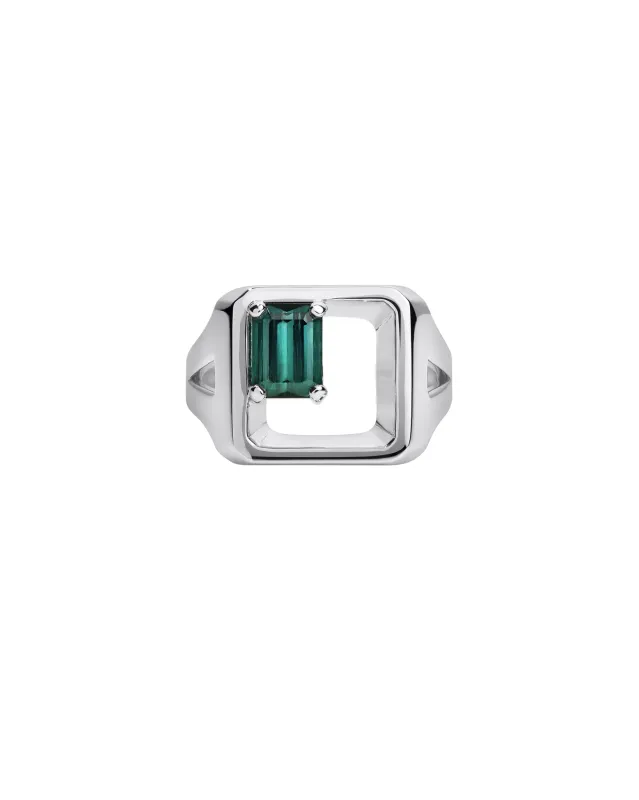 Caspar Ring Sterling Silver Tourmaline sold by Bliss Lau