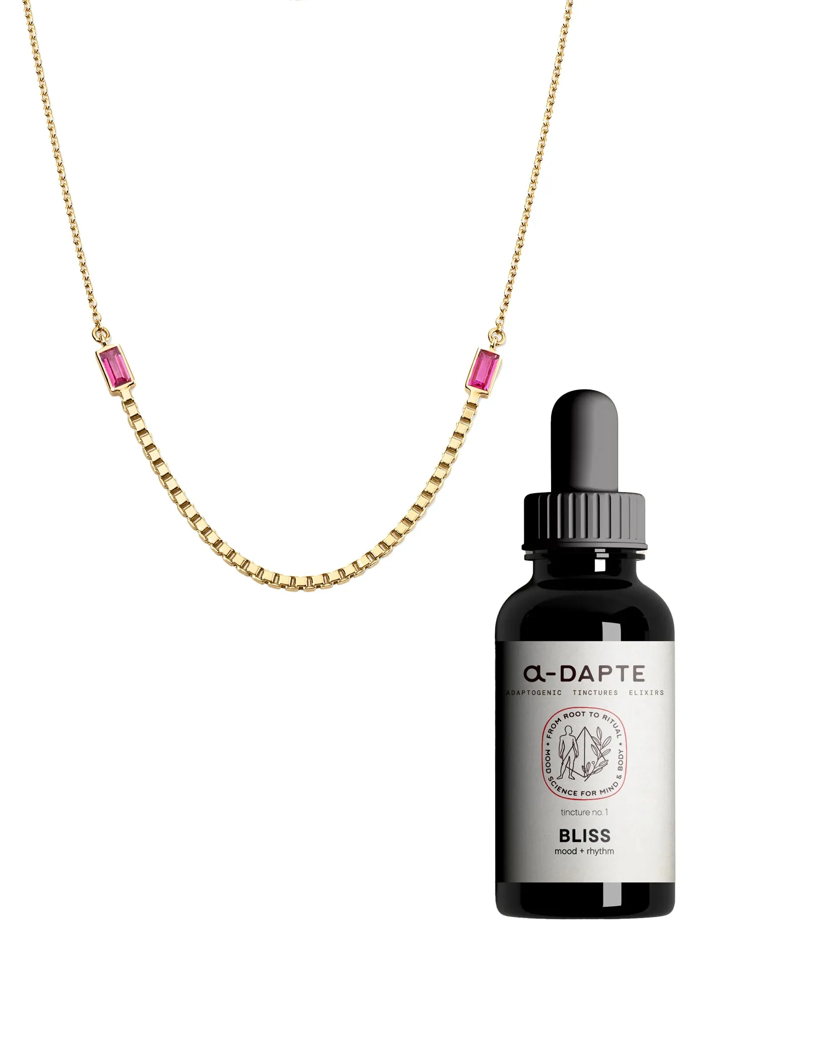 Halo Necklace Ruby +a-Dapte BLISS sold by Bliss Lau