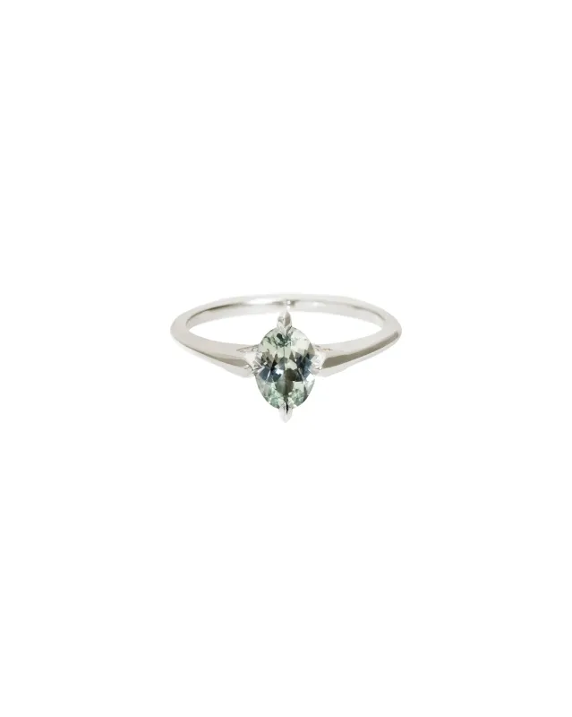 Minimalist Rise Ring Sapphire sold by Bliss Lau