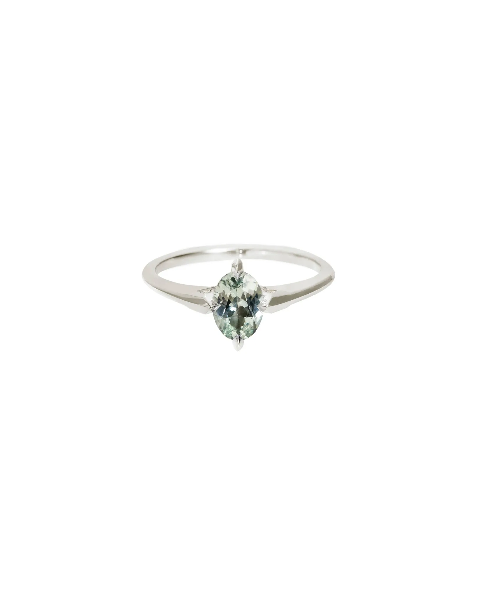 Minimalist Rise Ring Sapphire sold by Bliss Lau