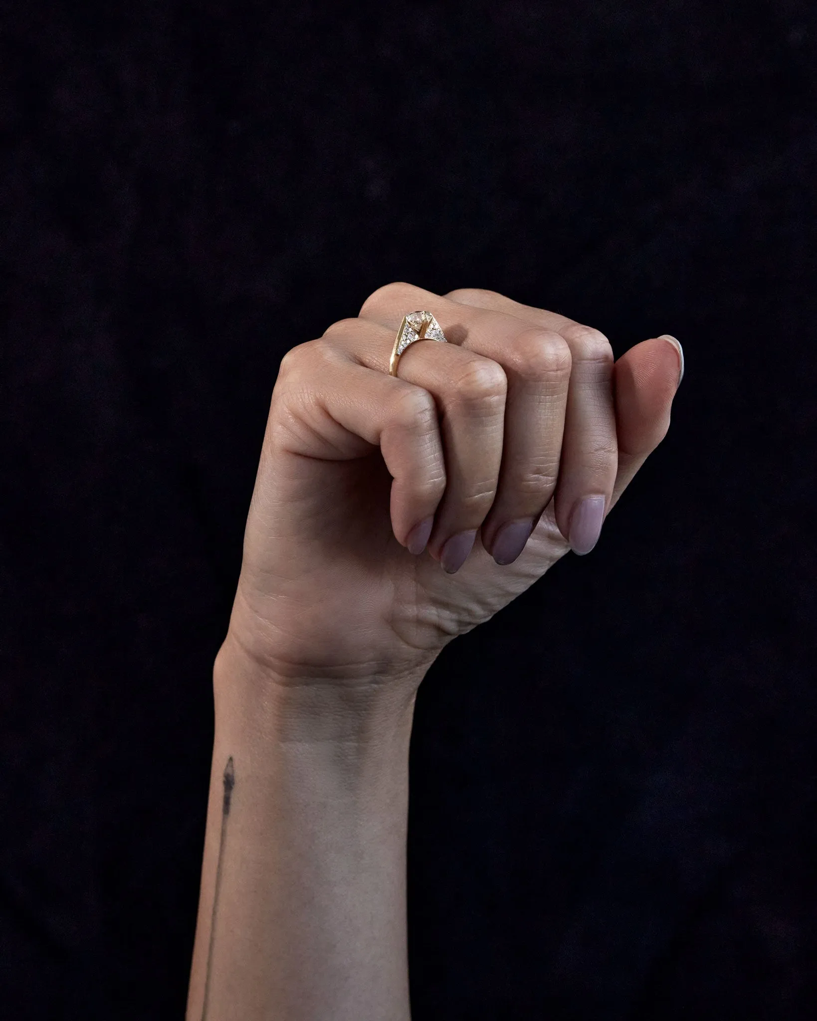 Minimalist Ring White Diamond sold by Bliss Lau product image thumbnail 4