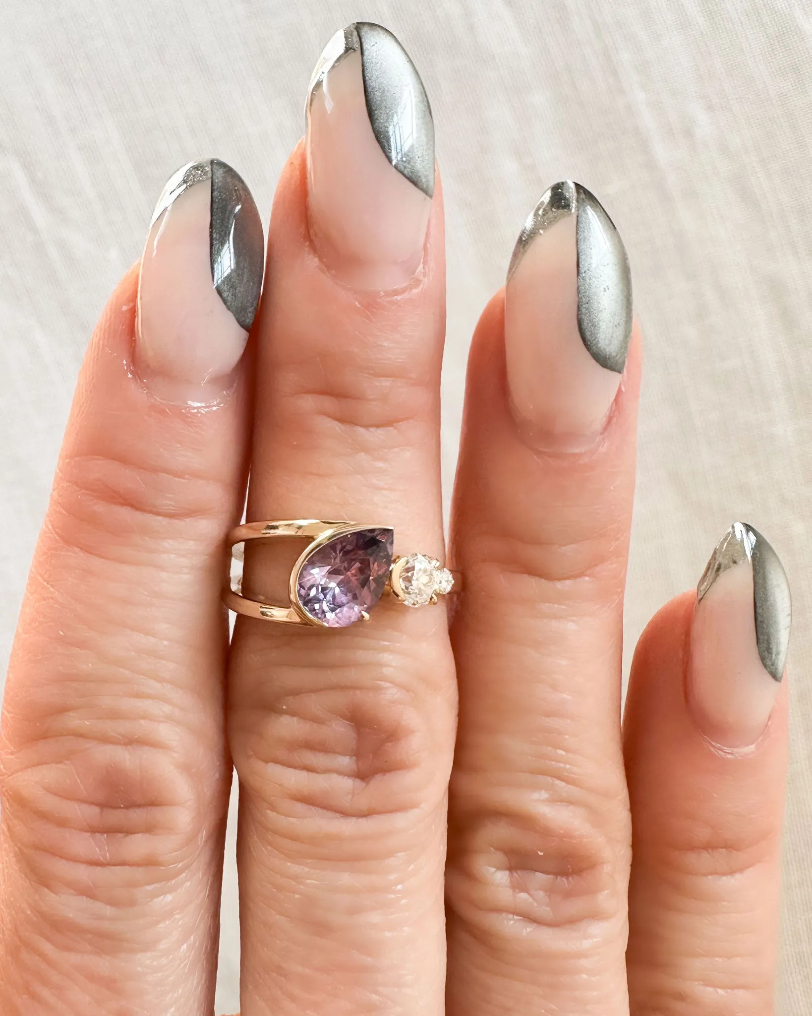 Bright Ring Pear Sapphire sold by Bliss Lau product image thumbnail 4