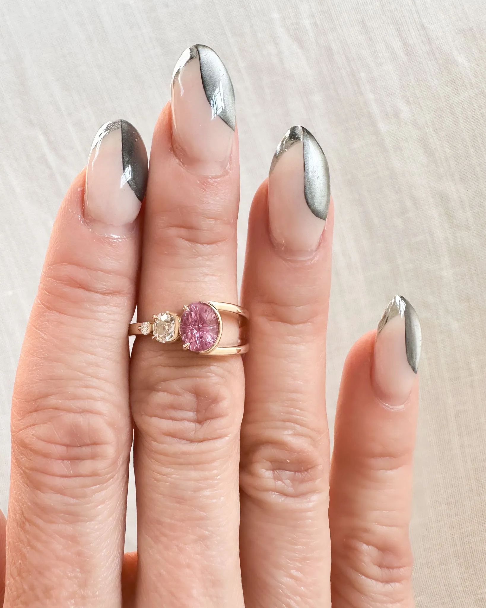 Bright Ring Pink Sapphire sold by Bliss Lau product image thumbnail 5