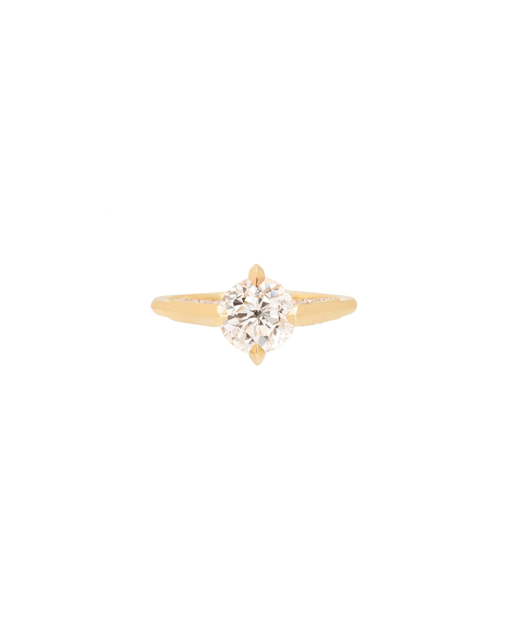 Minimalist Gold Engagement Ring Signature Collection sold by Bliss Lau