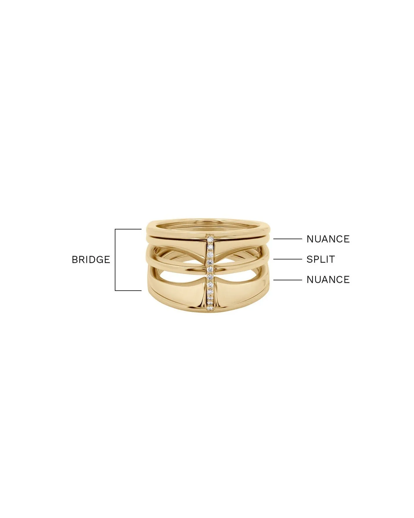 Kaleidoscope Mini Ring Set in 18k Fairmined Gold sold by Bliss Lau product image thumbnail 3