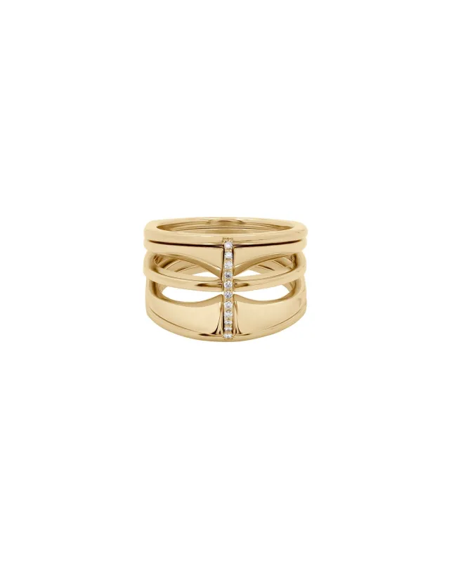 Kaleidoscope Mini Ring Set in 18k Fairmined Gold sold by Bliss Lau