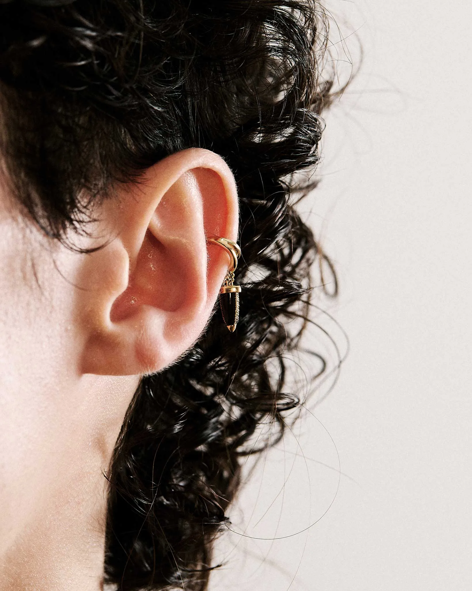 Vantage Earcuff Black Jade 18k Gold sold by Bliss Lau product image thumbnail 3