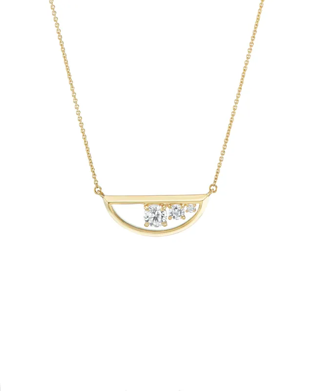 Empath 18K Diamond Gold Necklace sold by Bliss Lau