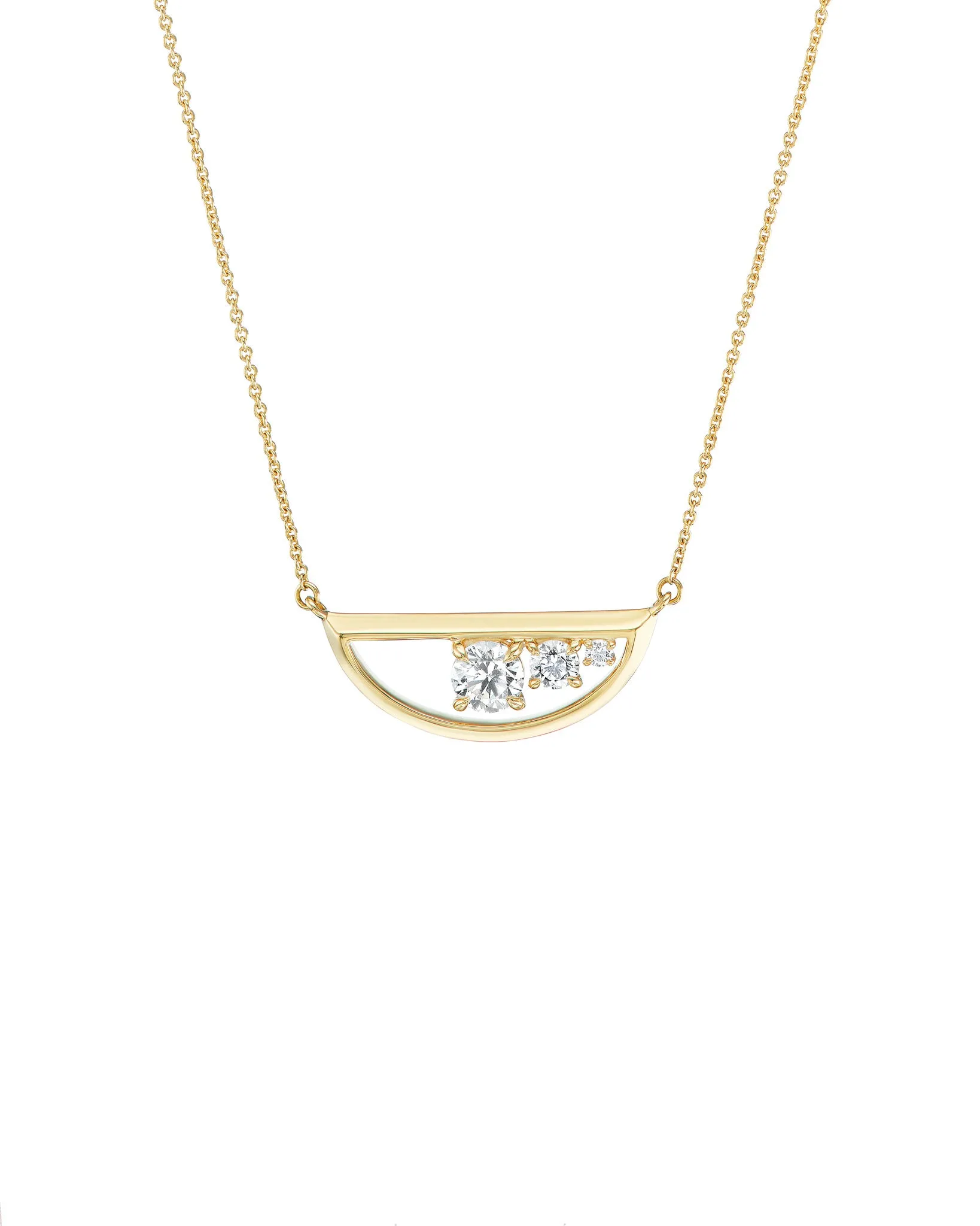 Empath 18K Diamond Gold Necklace sold by Bliss Lau