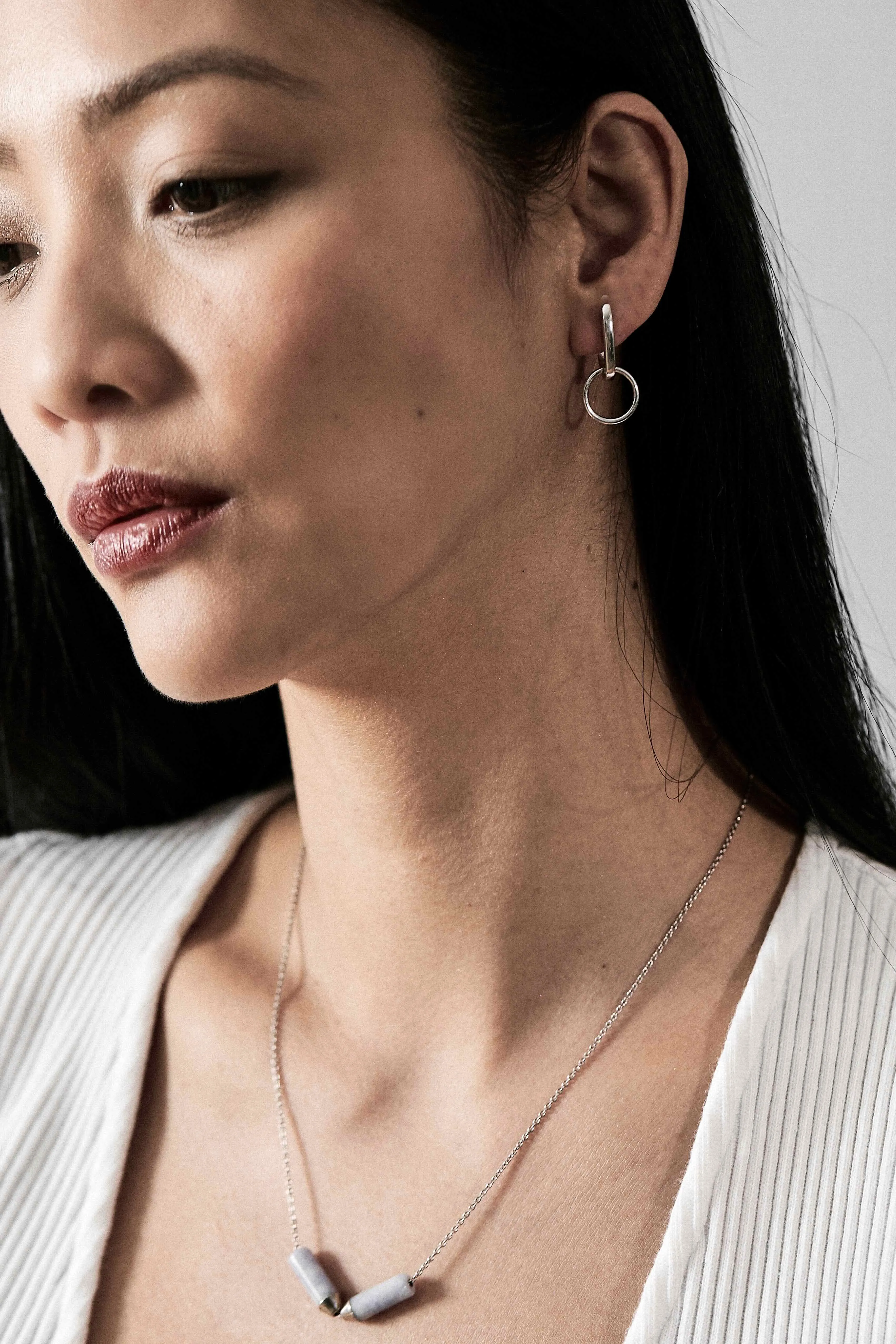 Nuance Hoop Earring Sterling Silver sold by Bliss Lau product image thumbnail 2