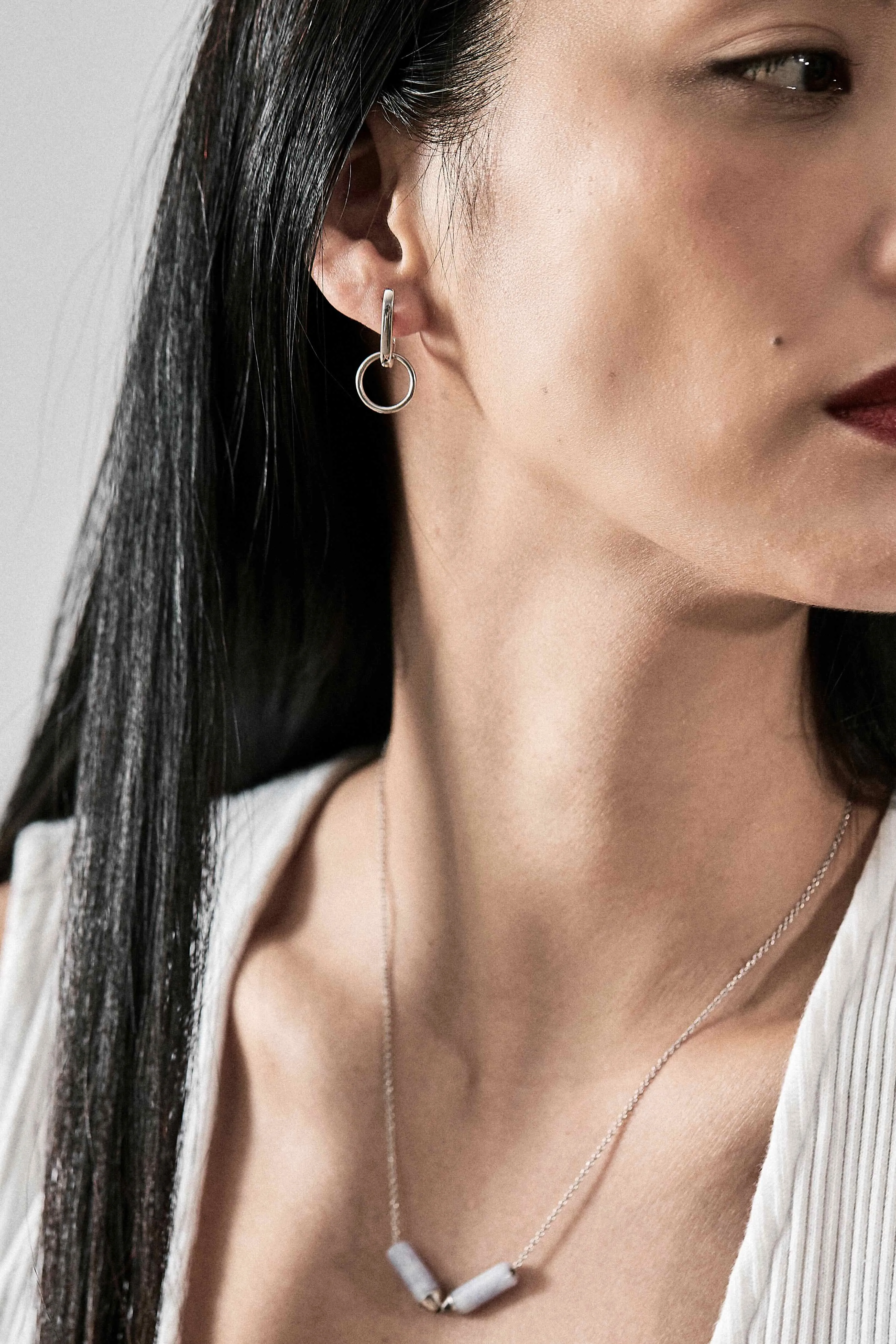 Nuance Hoop Earring Sterling Silver sold by Bliss Lau product image thumbnail 5