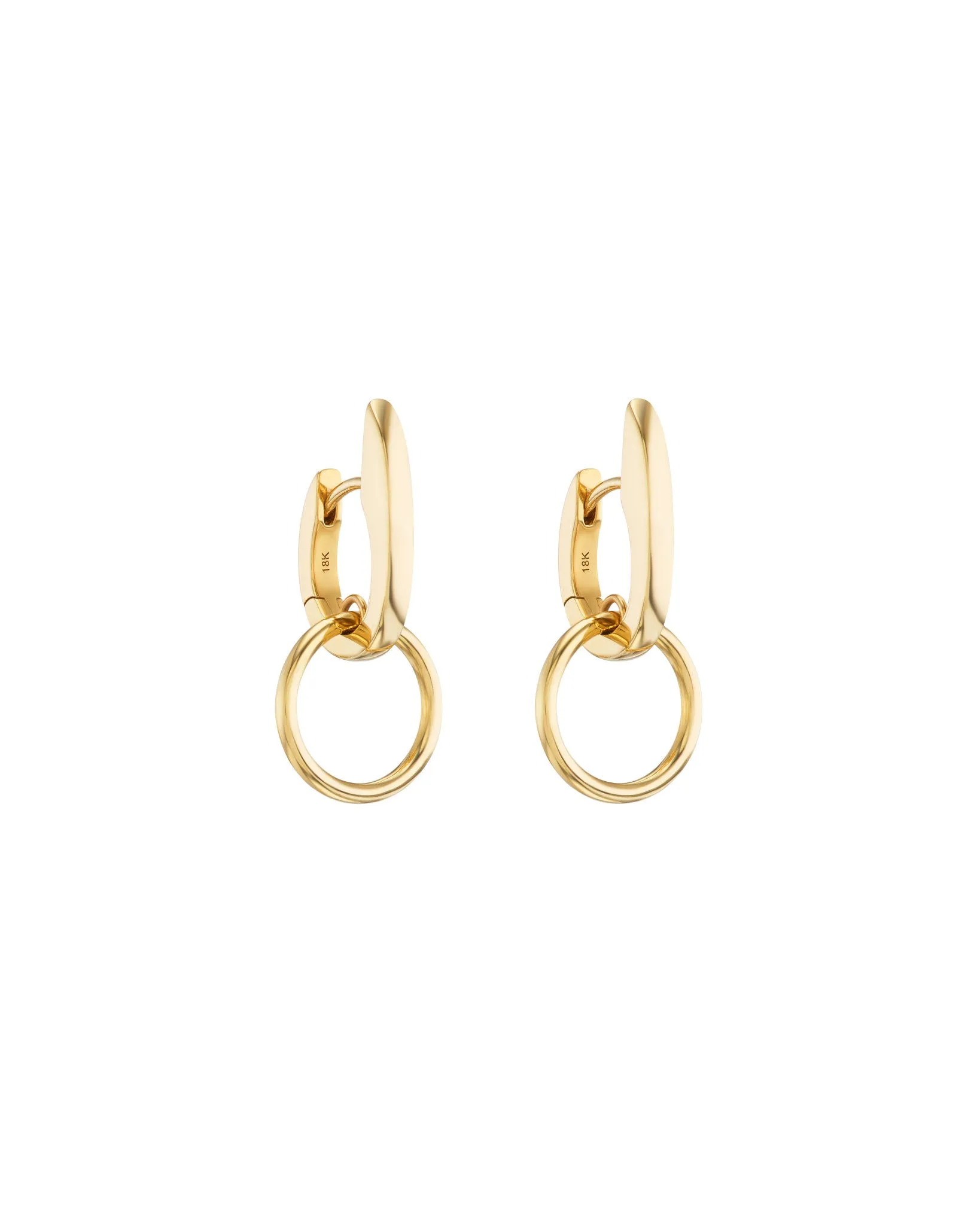 Nuance Hoop Huggie Earring 18k Gold sold by Bliss Lau product image thumbnail 3