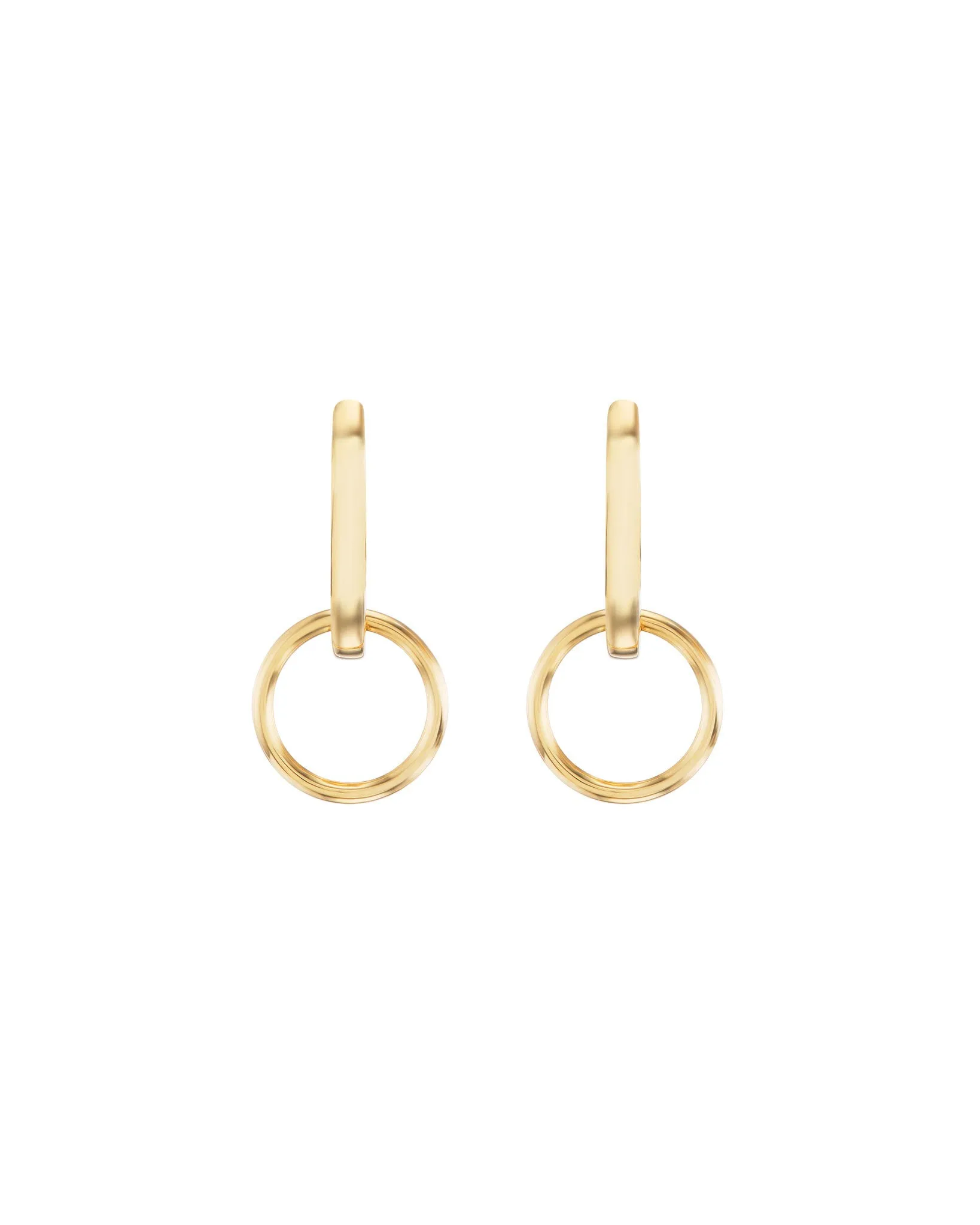 Nuance Hoop Huggie Earring 18k Gold sold by Bliss Lau