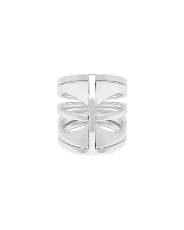 Kaleidoscope Ring Set Sterling Silver 25MM sold by Bliss Lau