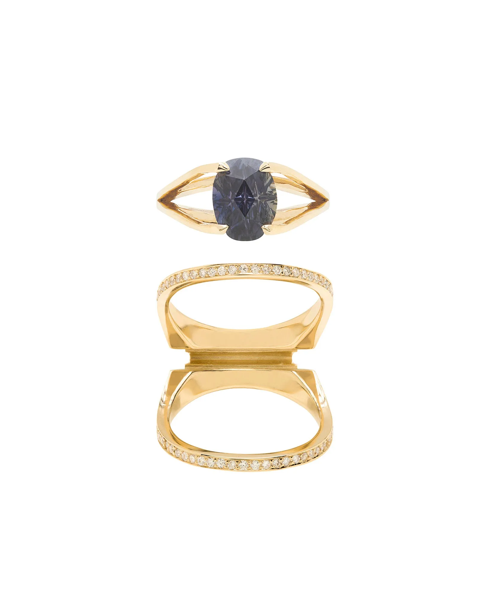 Acute 22mm Enclose + Centered Ring Set sold by Bliss Lau product image thumbnail 2