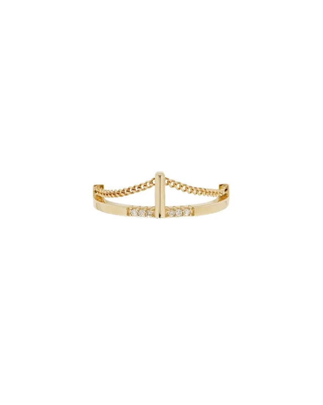 Pave Cusp Ring 18K made by Bliss Lau
