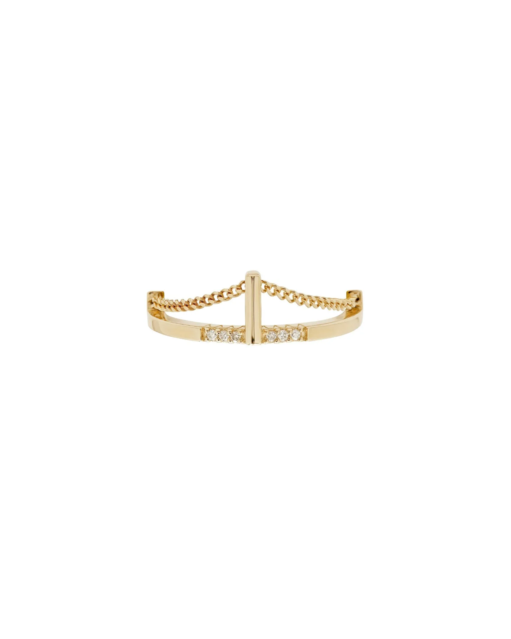 Pave Cusp Ring 18K sold by Bliss Lau