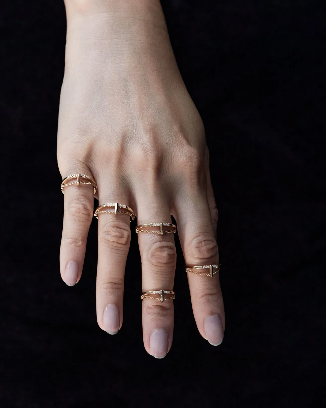 Pave Cusp Ring 18K sold by Bliss Lau product image thumbnail 5