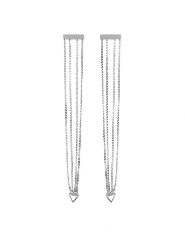 Levitate Sterling Silver Drop Earrings sold by Bliss Lau