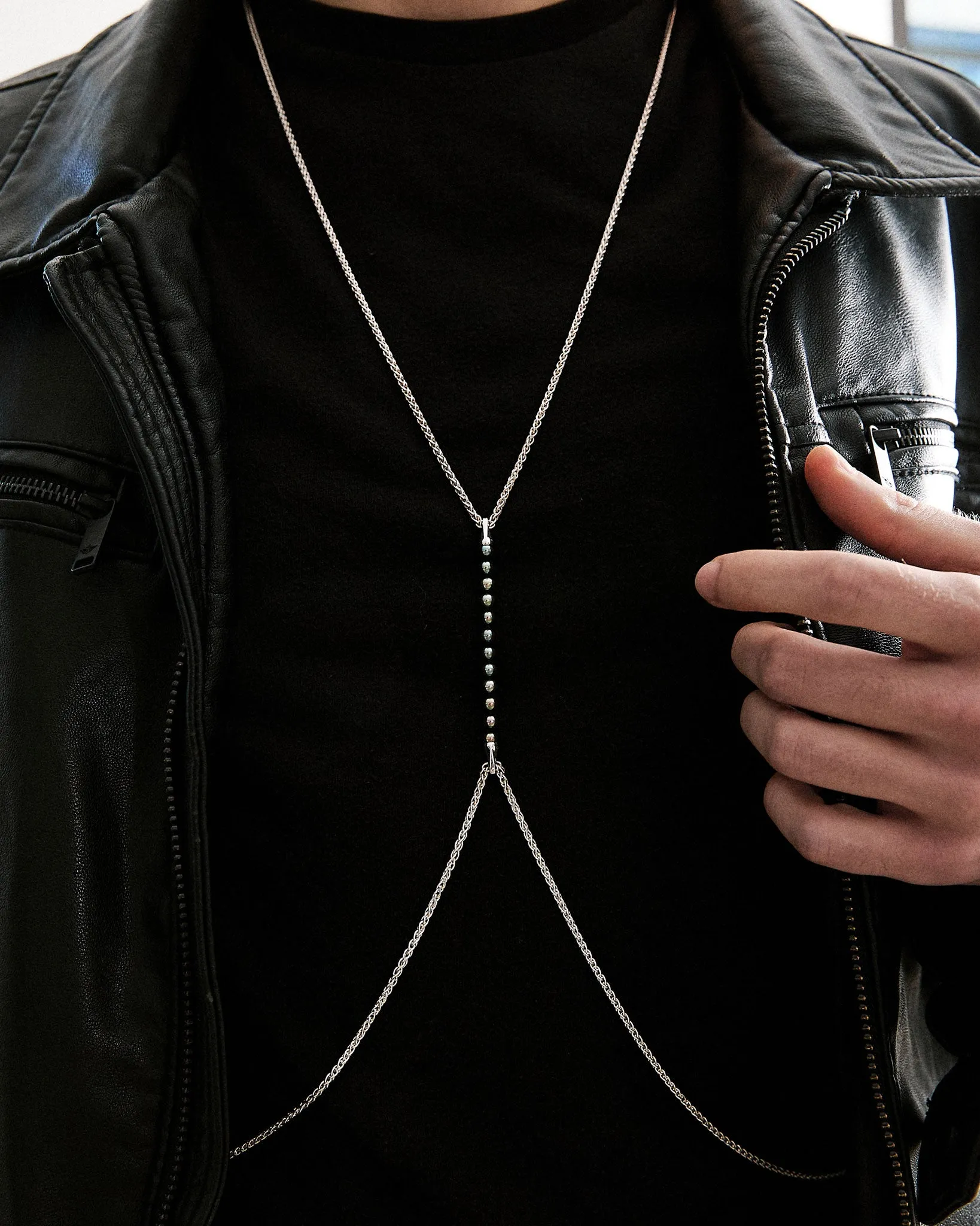 Limited Edition Tuxedo Black Bodychain sold by Bliss Lau product image thumbnail 2